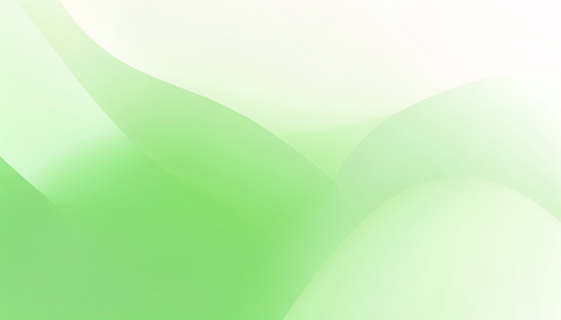 A clean abstract composition in soft greens and warm whites, with gentle overlapping gradients suggesting connection and global reach.