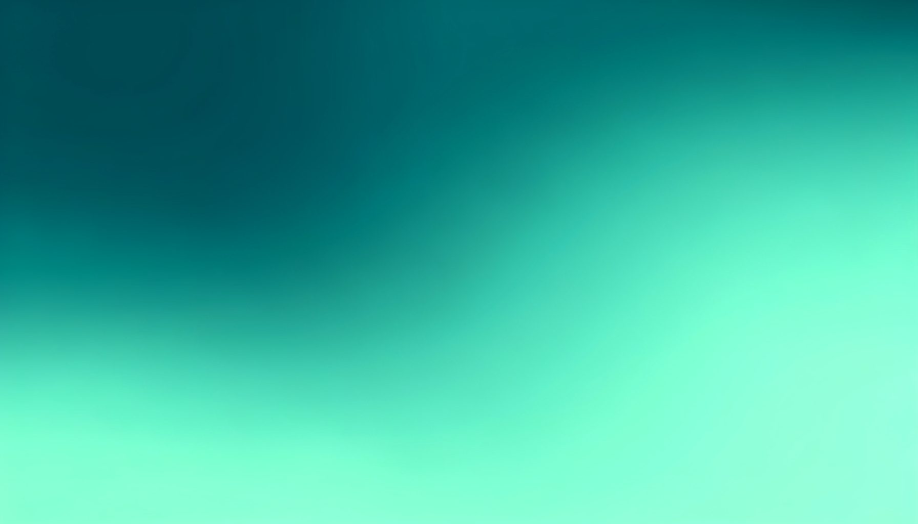 A smooth abstract gradient blending deep teal and soft mint green, with no figures or objects, conveying a calm professional atmosphere.